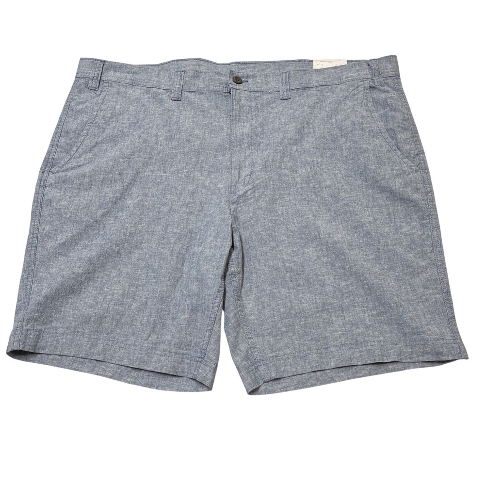 Mens Linen Cotton Blend Shorts‎ Mens 50 Knee Length 10" Casual Vacation Beach